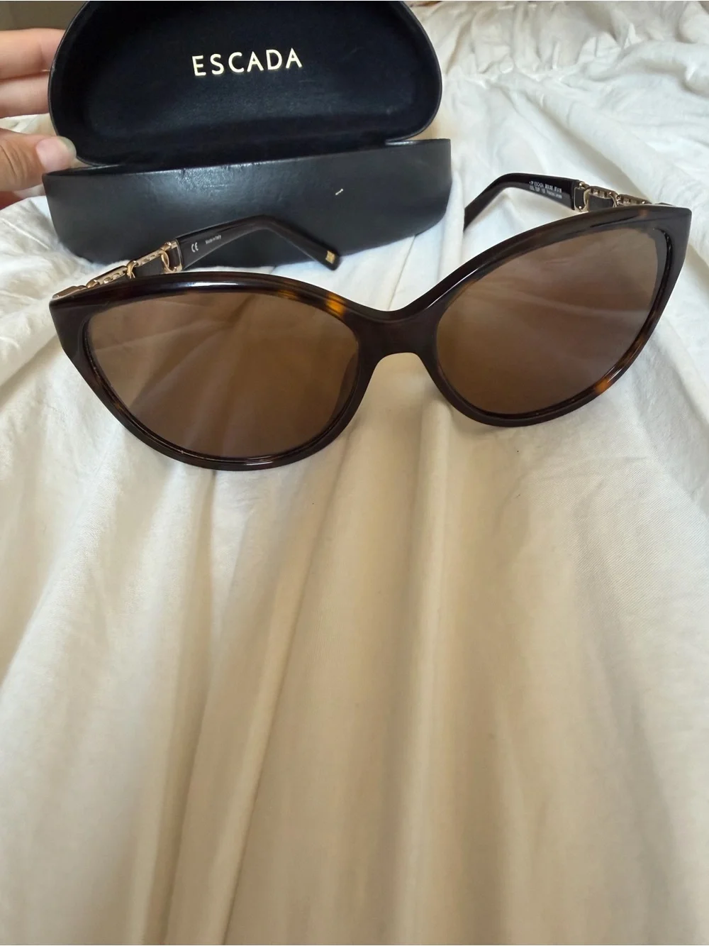 Escada Women's Brown Tortoiseshell Sunglasses